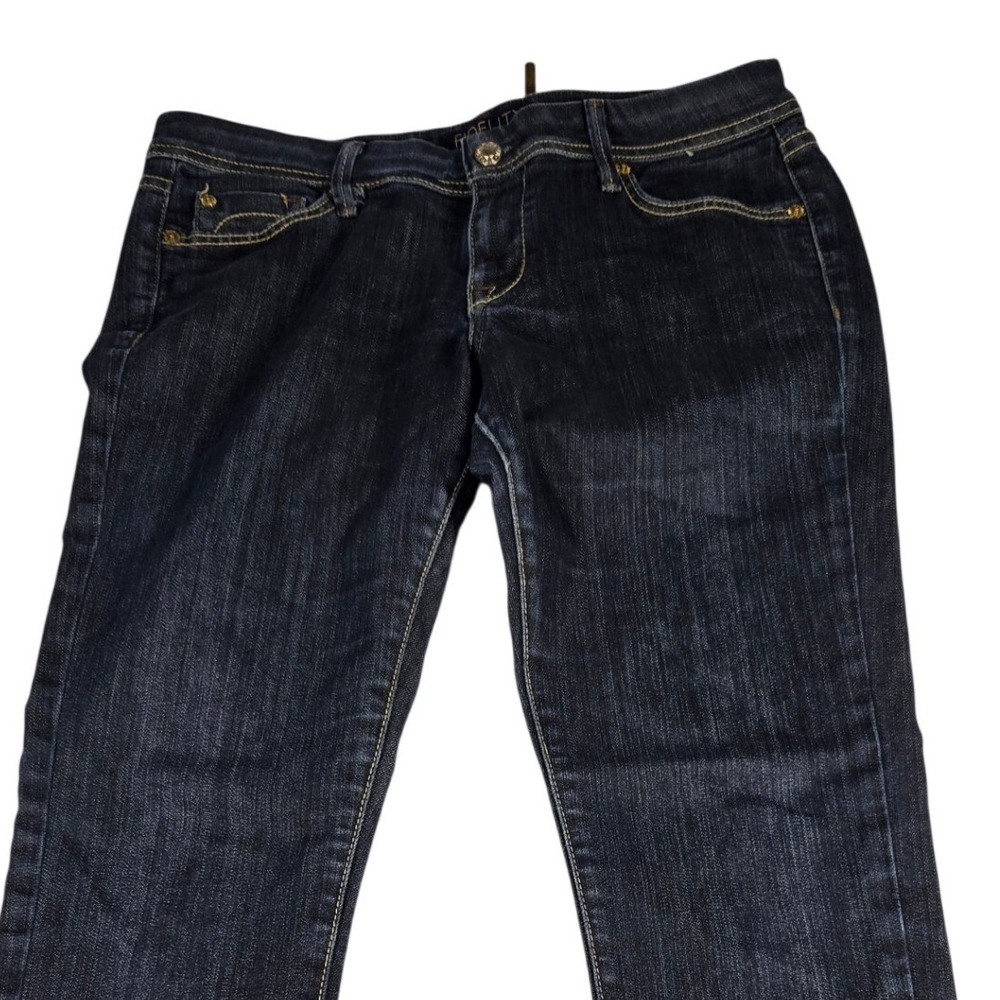 Fidelity Denim Faith Love Devotion Womens Straight Leg Dark Wash Jeans Size 30